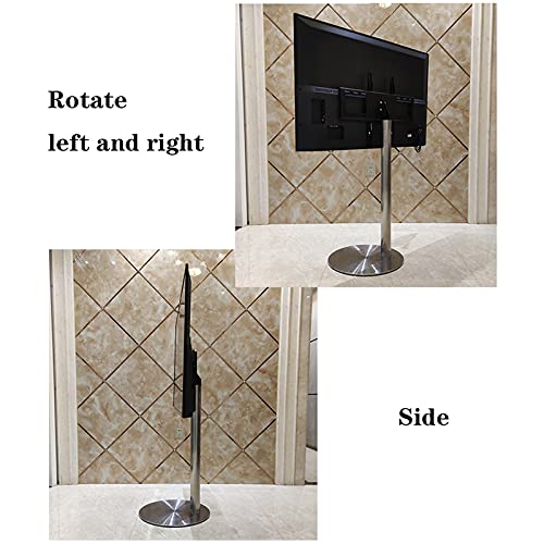 Soporte de TV de piso universal con base de acero inoxidable miniatura 7