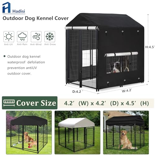 Capa de canil externo para cães 10 cm P x 11 cm L x 11 cm A cobertura total à prova de vento anti-UV