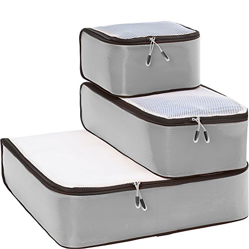 eBags Ultralight Packing Cubes - Sampler 3pc Set (Grey)