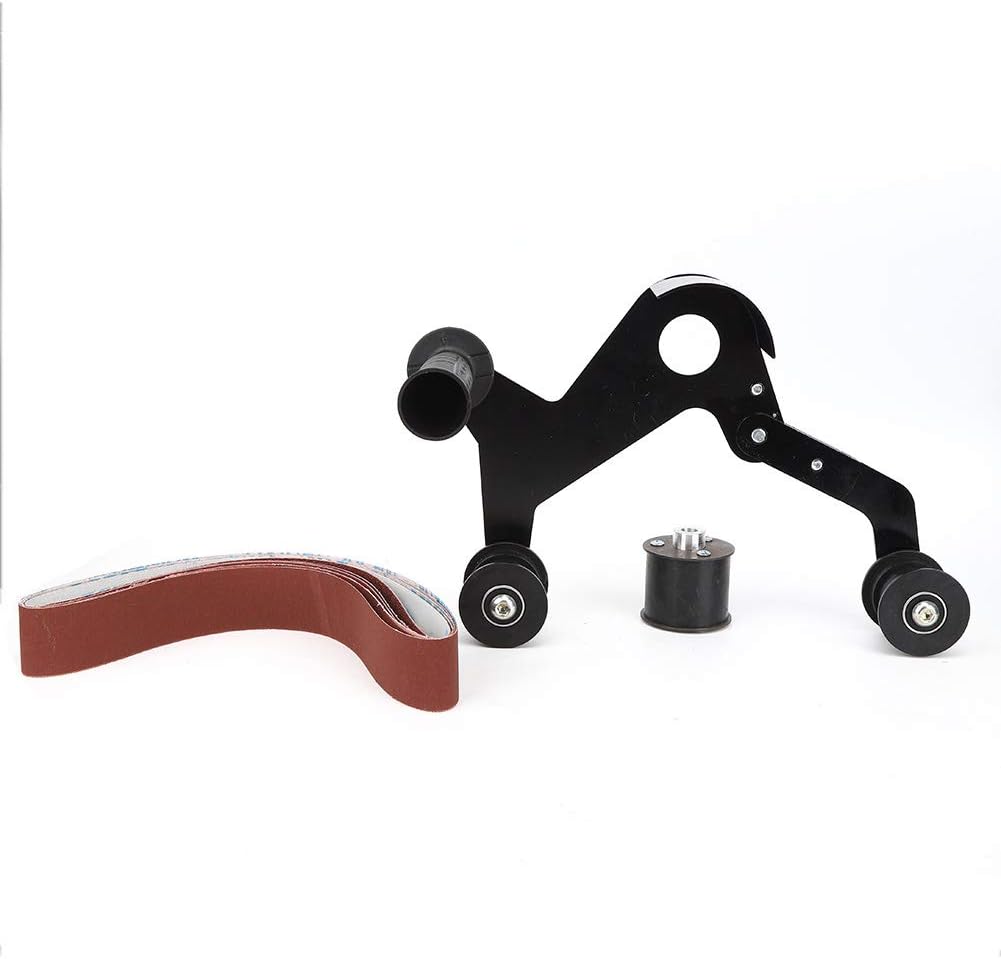 Polisher Machine for Stainless Steel High Molecular Driving Wheel 360-Degree Polishing Grinding Tool Compatible with Pipes Elbows and Railings Hardware Accessory Hand Tool