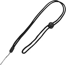 Rasta Banana, Compatible with Smartphones, Garake, Neck Strap, Non-Metal, Adjustable Length Parts, Round String Type, Black