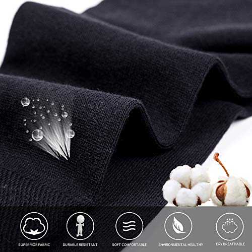 Mens Classic Cotton Dress Socks Thin Lightweight for Office Business Comfortable Casual Crew Socks Black 6 Pack3