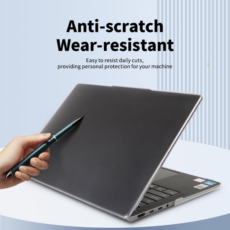 Laptop Case Set for 2026/2025 IdeaPad Slim 5a / 5i (14", Gen 10/11) Scratch-Resistant & Drop-Resistant Hard Shell Frosted Transparent​ Protective Cover + Keyboard Cover + Screen Film