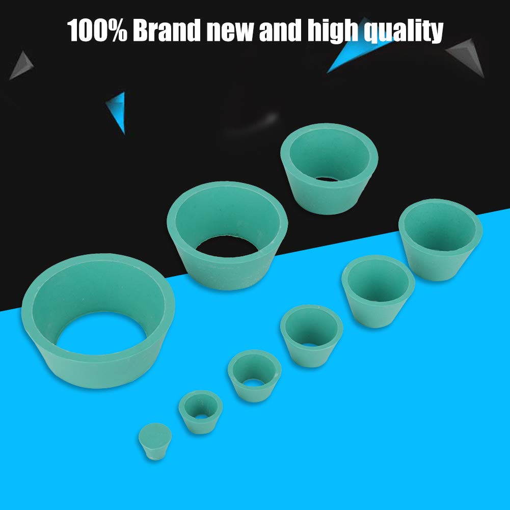 Buchner Trichterflasche Adapter Set Silikon Trichterhalter Kit Filteradapter Kegel Gummi Grün 9 Größen