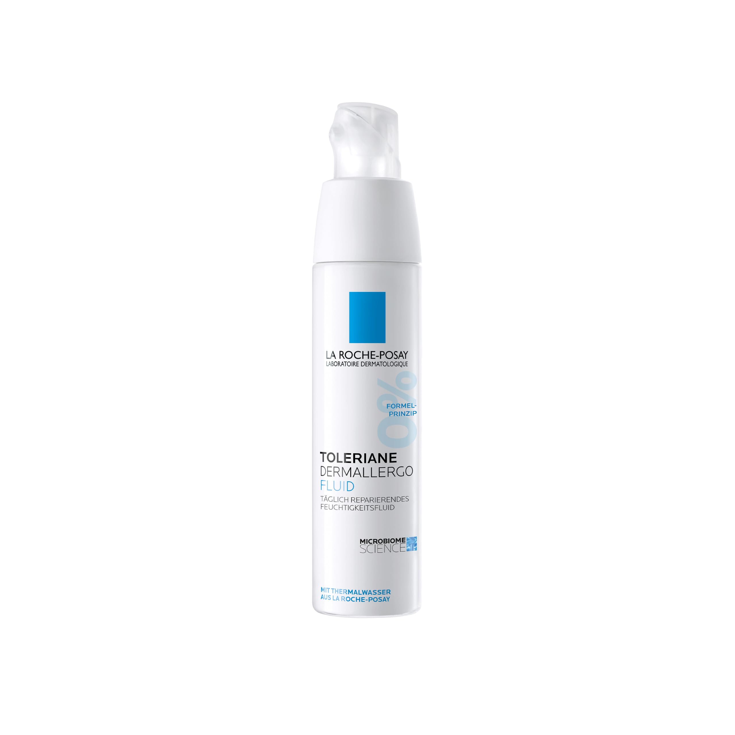 La Roche Posay Regenerierendes Gesichtsfluid für empfindliche und zu Allergien neigende Haut, 48 Stunden Feuchtigkeit, Mit Sphingobioma, Neurosensinen und Niacinamid, Toleriane Dermallergo, 40 ml