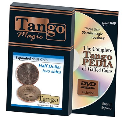 Expanded Shell Half Dollar double face Tango, la coquille invisible pour vos tours