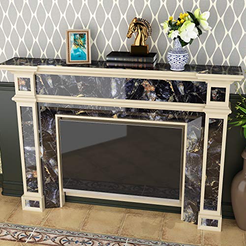 Livelynine 197 X 36 Inch Wide Contact Paper Gold And Black Marble Countertop Wallpaper Peel And Stick Countertops For Kitchen Table Top Desk Dresser Cover Adhesive Vinyl Counter Top Sticker Waterproof #TOP4