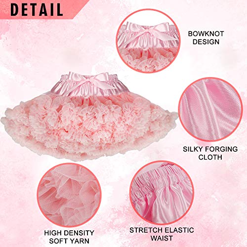 Beauty Dy Pink Girls' Tutu Skirt Ballet Pettiskirts Fluffy Petticoat Puffy Dance Princess Dress, Large #TOP3