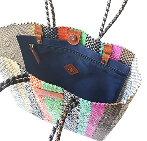 Bolso Maya Tote Tejido Multicolor miniatura 4