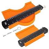 ✂【BREITE ANWENDUNG】: Konturmessgerät kann jede Form sofort duplizieren. Drücken Sie einfach den Zahn gegen das Objekt, um es zu formen. Die Zähne des magic kontur Werkzeug passen perfekt, um die unregelmäßige Objektform zu kopieren und das Muster für Sie beizubehalten. Die Bewegung der Stifte ist sehr flexibel und erleichtert das Messen und Schneiden.Konturlehre Magic Kontur Werkzeug Groß Konturmessgerät