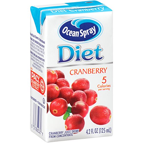 Ocean Spray Diet Cranberry Juice Boxes, 4.2 Ounce (Pack of 40)