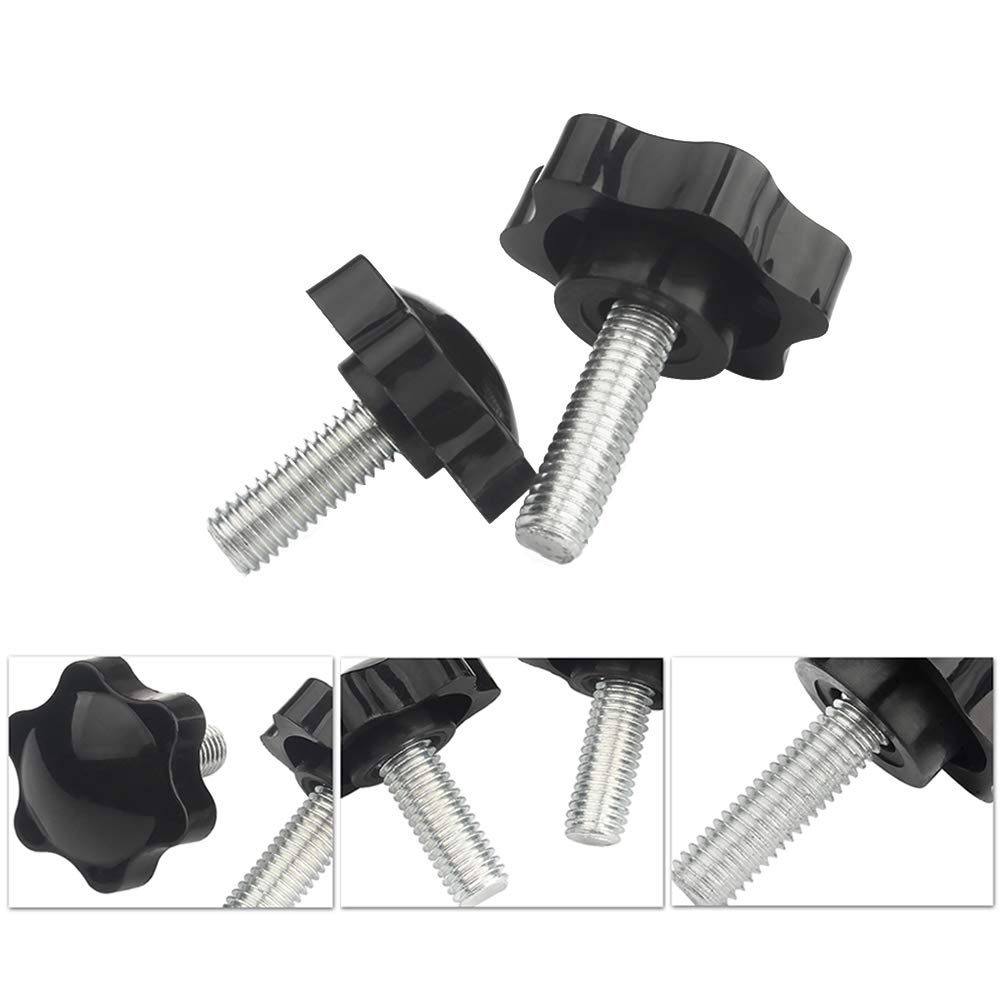 Bloccaggio Maniglia Impugnature Vite Manopole - M10 Filettatura Maschio Plastica Testa a Stella Vite Mano Bloccaggio Dadi Manopola Impugnature Maniglia