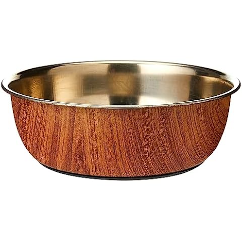 Rosewood Non Slip Wooden Effect Dog Bowl Cover