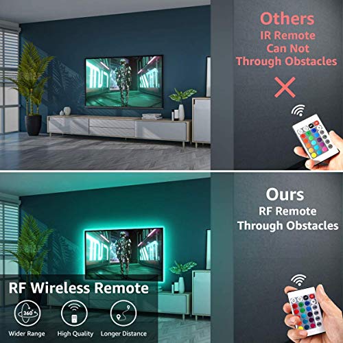 Le Led Strip Lights For Tv,6.56Ft Rgb Color Changing Tv Backlights With Remote, Christmas Gifts For Men & Women, Usb Powered Bias Lighting For 32-65 Inch Tv, Pc, Mirror, Home, Wall Decorations #TOP2