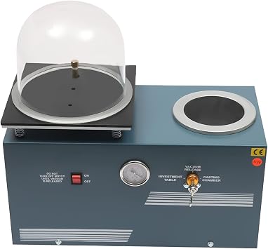 HCYHSLH 2L Vacuum Investing Casting Machine,Jewelry Spot Welder,110V Electric Jewelry Lost Wax Combination Casting Aviation Plastic Steel 2102 F Melting Desktop Machines for Art Manufacturers