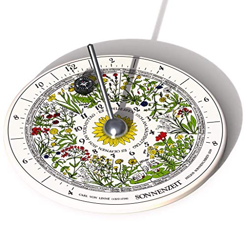 HORA Floris aus Porzellan - Sonnenuhr mit Blumenuhr nach Carl von Linné