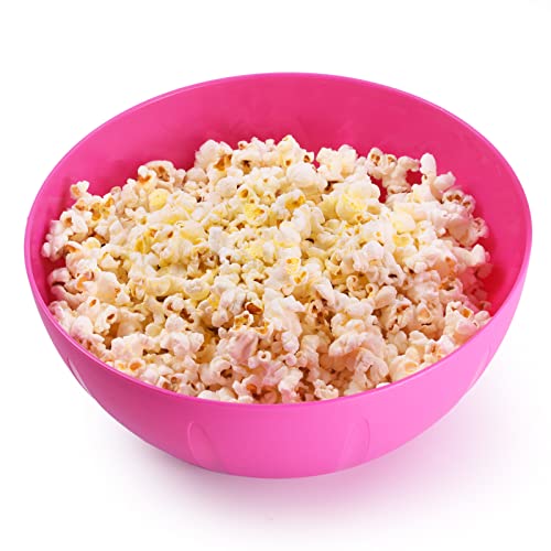 Tazón de plástico rosa de 10 pulgadas para servir YBM HOME miniatura 2