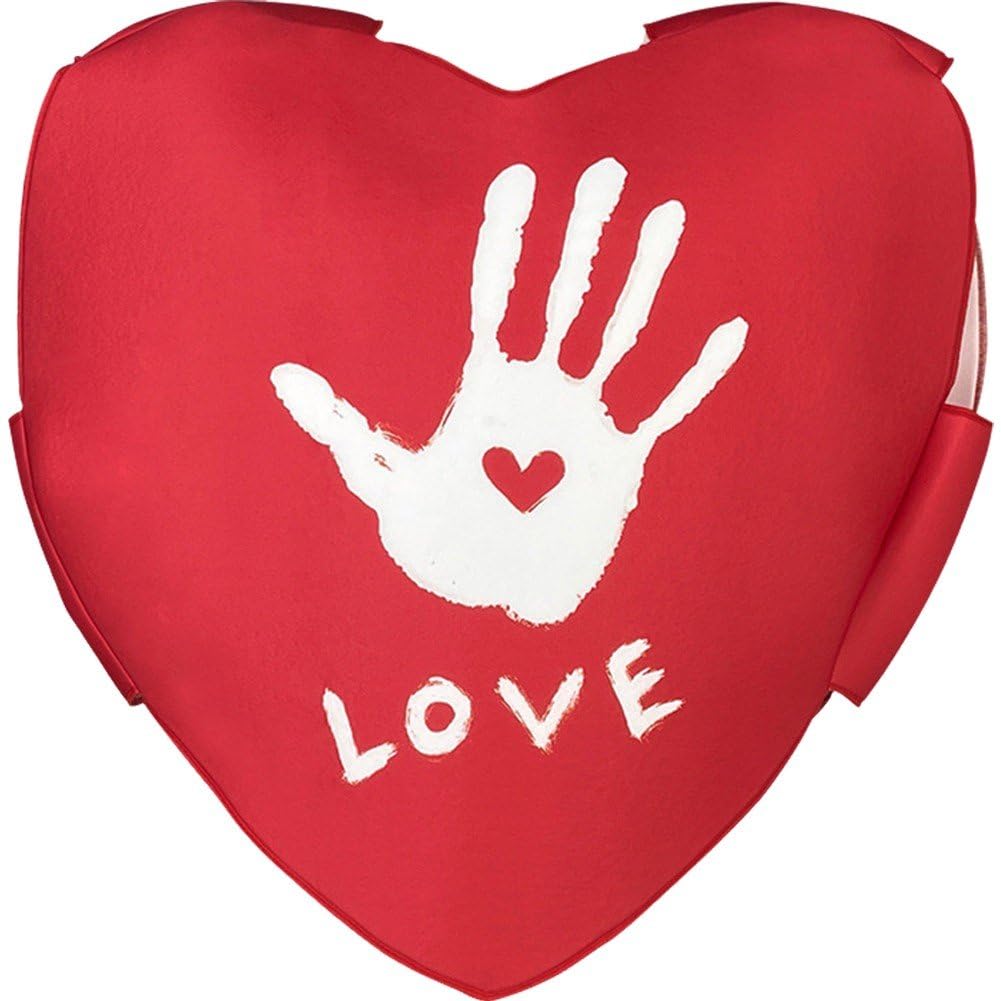 Baokuan Red Heart Costume Valentine Day Adult Costume Valentine Heart for Women Men Mothers Day Party Anniversary Birthday