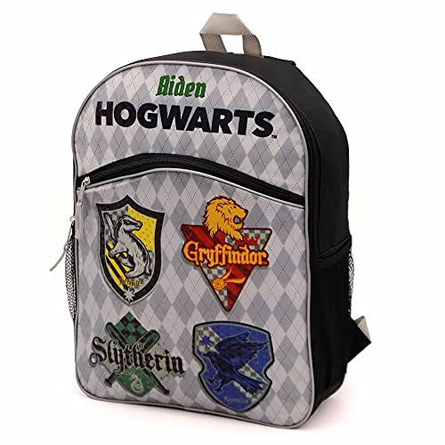 Wizarding World Personalized Harry Potter Hogwarts Backpack Grey 16"3
