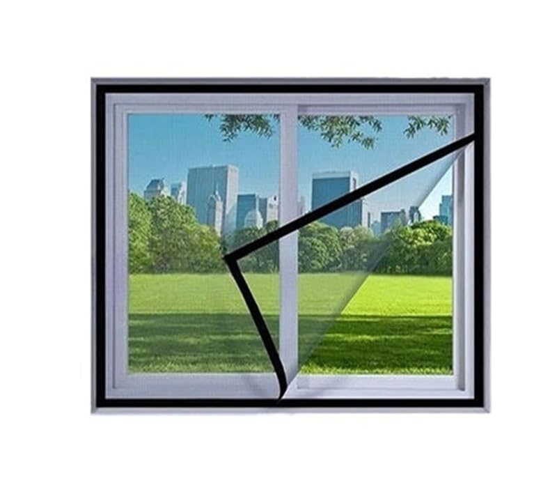 Moustiquaire noire en fibre de verre 120x90cm contre insectes et pollen