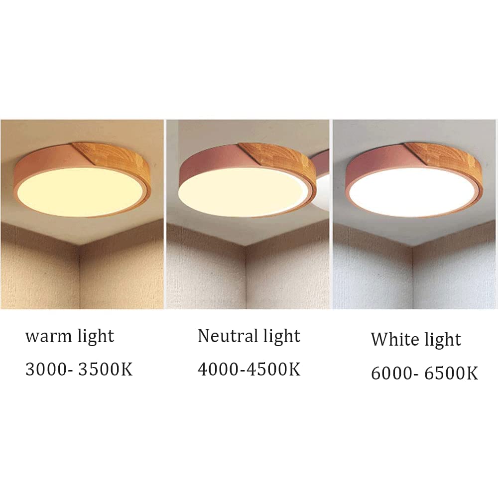 Luz LED De Techo Con Atenuación De 3 Tonos Luz De Techo Fácil De Instalar Cerca Del Techo Lámpara De Techo Redonda Con Personalidad Creativa Iluminación De Techo Con Pantalla Acrílica