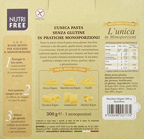 Nutri Free Paccheri Rigati - 12 x 300 g, Senza