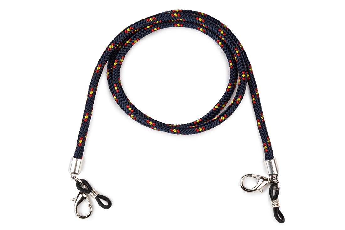 HISPANIA COLORS SINCE MMXI SPAIN Colgante para gafas y mascarillas - Cordón con bandera de España