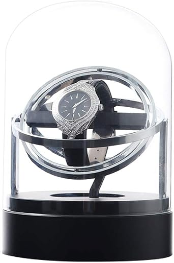 Watch Winder Box Capacitá 1 Orologio Automatico, Rotazione Sinistra o Destra  con motore silenzioso per orologi da polso (Argento) : Amazon.it: Orologi