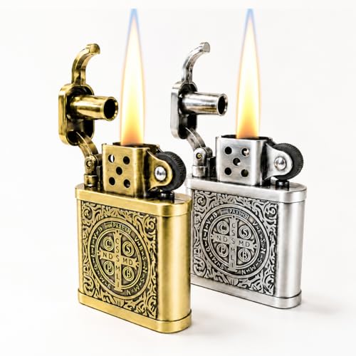 2 Encendedores antiguos reutilizables de queroseno miniatura 2
