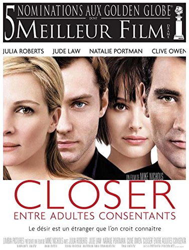 Closer, Entre Adultes Consentants - Jud Law - 116X158Cm Affiche Cinema Originale