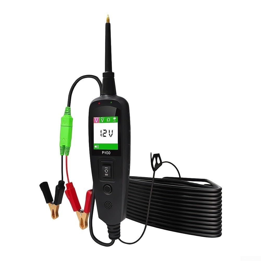 P100 - Comprobador de circuitos para coche (6 – 30 V, pantalla LCD, para