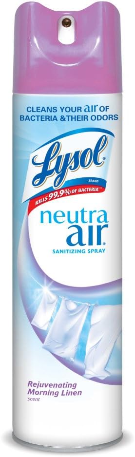 Lysol Neutra Air Sanitizing Spray, Morning Linen, 10oz, Air Freshener, Odor Neutralizer