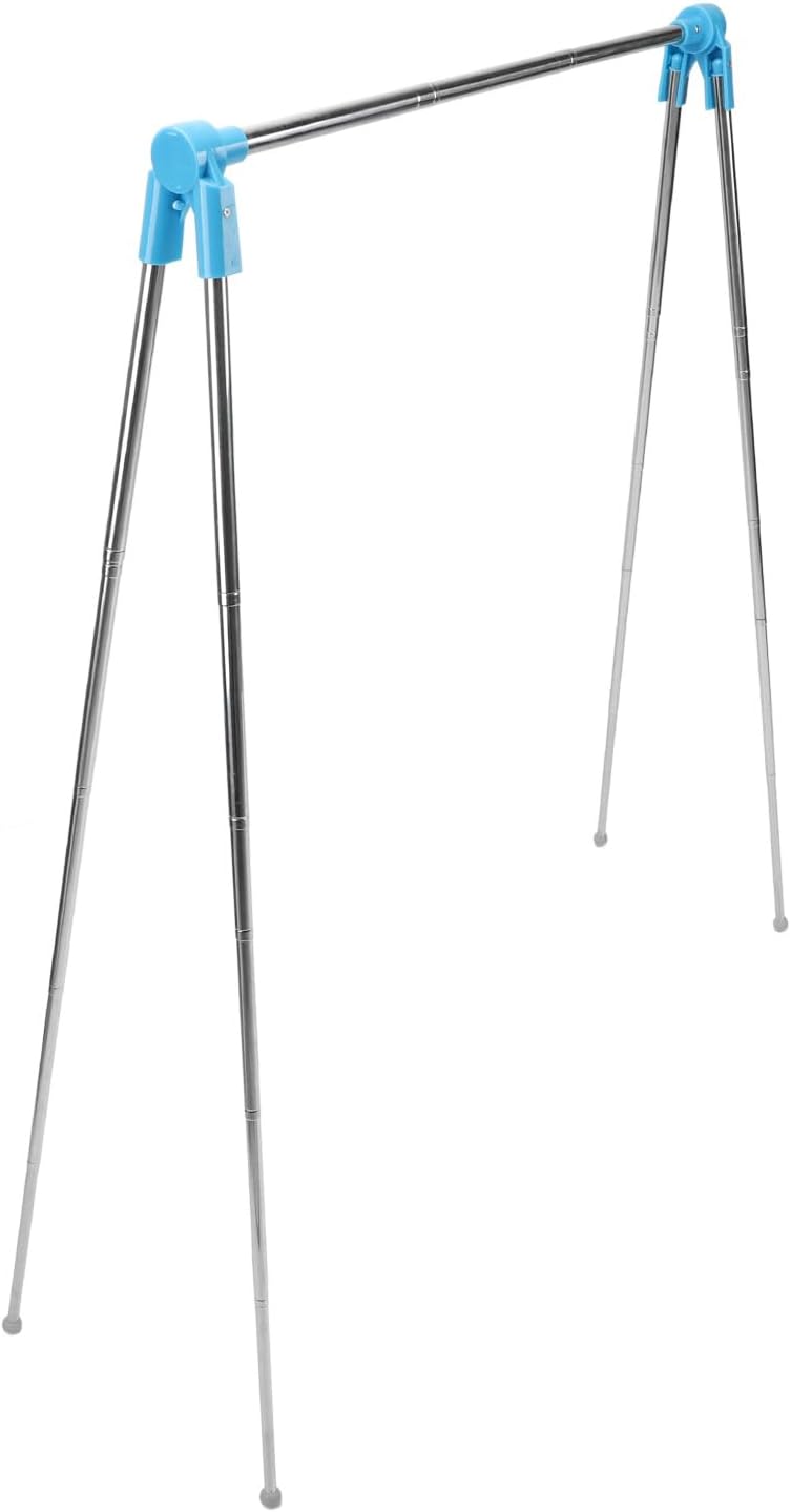 Travel Garment Rack, Stainless Steel Retractable Foldable Hanging Stand Travel Clothes Rack Drying Stand For Camping Indoor Outdoor