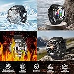 Military Smart Watch with GPS Tracker, Pressure/Altitude/Compass, Rugged Smartwatch with 90 Days Battery, 1ATM Waterproof, Answer/Make Call, 100+ Sport Modes Fitness Tracker for Android iOS - Image 3