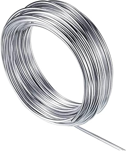 10 Meter Roll Of 1mm (19 Gauge) Silver Aluminum Craft Wire - Bendable For Jewelry & Florist 7 thumbnail image