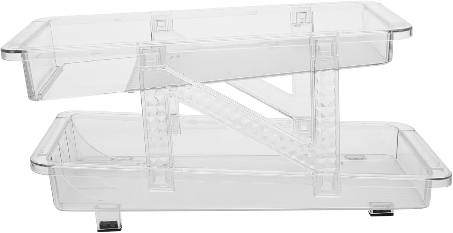 Rolling Can Dispenser Dual Soda Can Organizer for Refrigerator and Pantry Automatic Self-pushing Beverage Holder for Efficient Storage