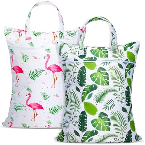 2 Pcs Waterproof Travel Laundry Bags Cover