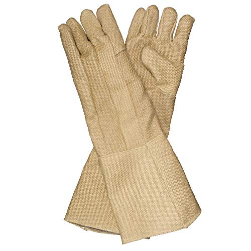 Buy 1 get 1 Newtex Heat Resistant Gloves High-Temperature Fiberglass Gloves Up to 2000°F ZetexPlus Gloves for Welding, Kilns, Smelting, Glass Blowing (23'')