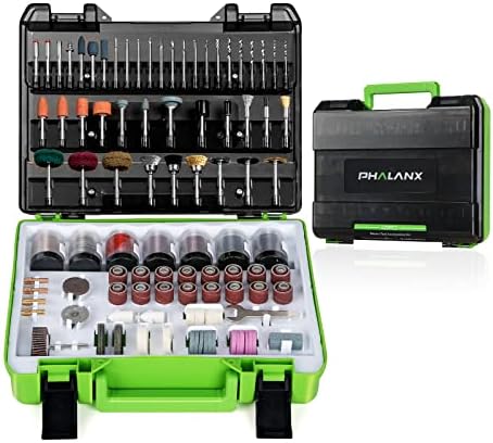 PHALANX Rotary Tool Accessory Kit. 420 Pcs Accessories Kit. 1/8(3.2mm) Diameter Shanks. Universa...
