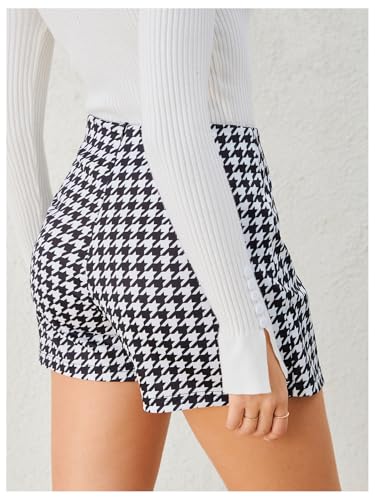 Milumia Women's Asymmetrical Wrap Skirts High Waisted Slit Hem Skort Shorts2