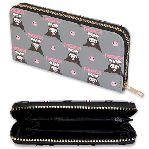 Kuromi Wallet Set - Bundle with Faux Leather Coin Purse Plus Phone Wallet, More | Sanrio Handbag with Card Slots for Women2