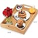 Tray with Large Handles - Bamboo Ottoman Tray, Great for Coffee Table, Couch, Tea, Bar, Breakfast, Dinner, or Any Food - Good for Parties or Bed for Eating (Home It)