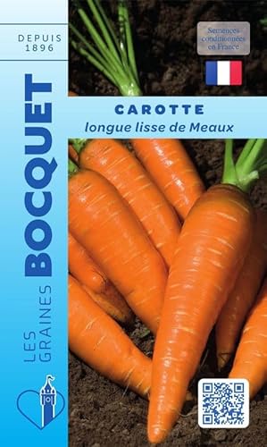 Sachet de graines de Carotte longue lisse de Meaux - 7 g - légume racine - LES GRAINES BOCQUET