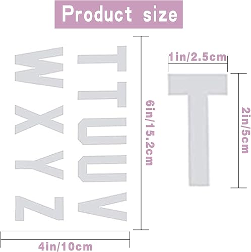 Miniatura 2 de 120 calcomanías reflectantes de números y letras para buzón, 2 pulgadas, autoadhesivas con letras mayúsculas, calcomanías digitales reflectantes