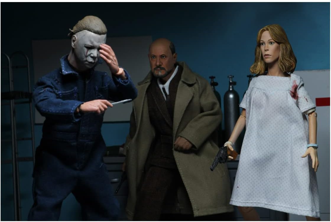 NECA Halloween 2 - Dr. Loomis and Laurie Strode (1981) 8? Clothed Action Figure 2 Pack