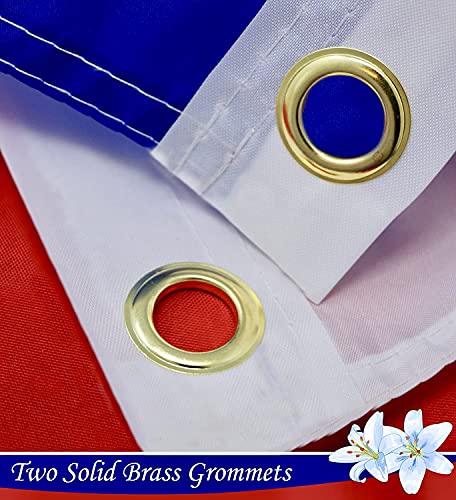 G128 Christian Flag | 3X5 Ft | Liteweave Series Printed 100D Polyester | Religious Flag, Vibrant Colors, Brass Grommets #TOP2