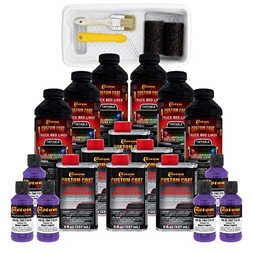 Image of Custom Coat Bright Purple 1.5 Gallon Roll-On Urethane Truck Bed Liner Kit