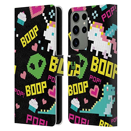 Carcasa Samsung S23 Ultra tipo libro que evita arañazos en pantalla con diseño Pixel Pop