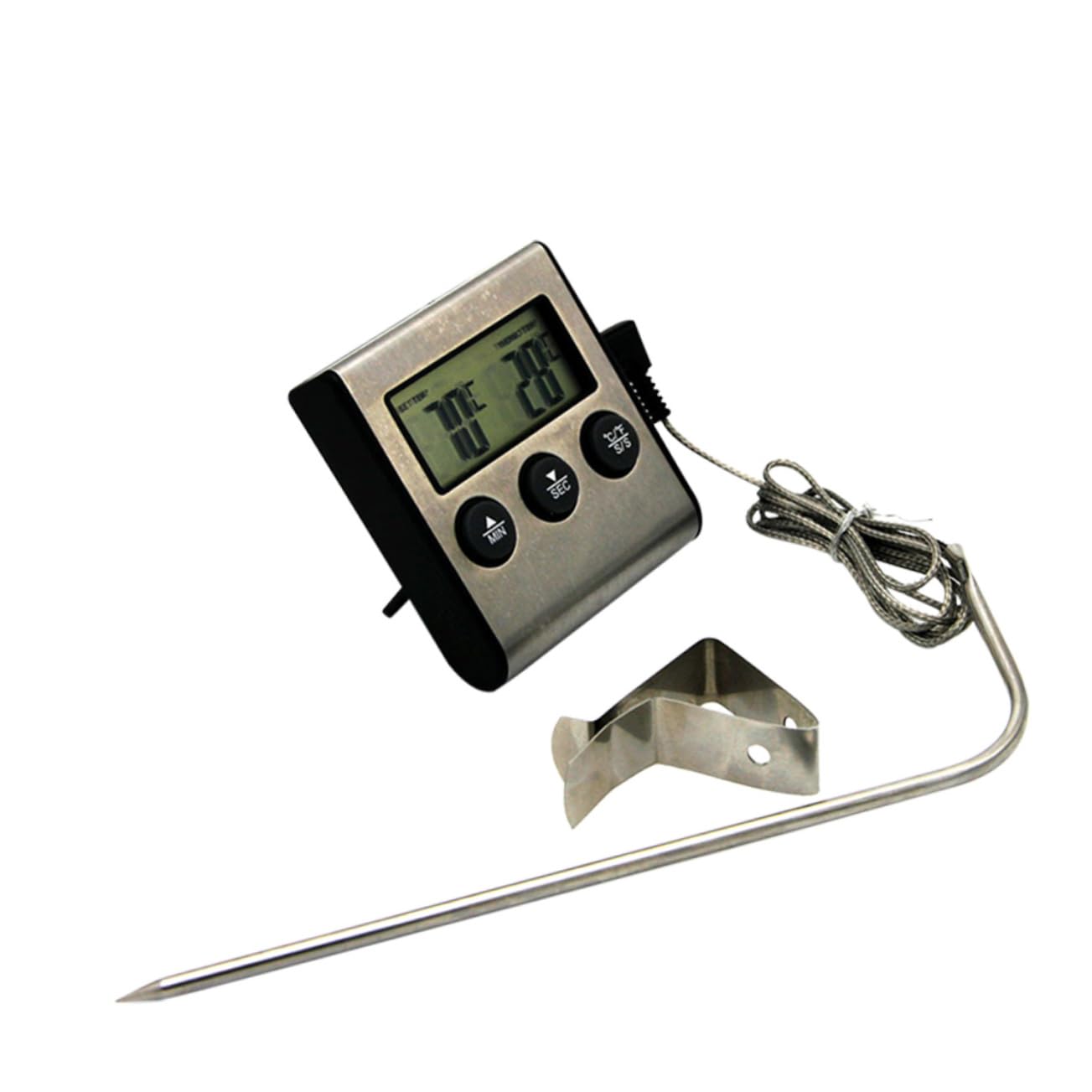 Ciieeo 3sets Practical Kitchen Food Thermometer BBQ Thermometer Clip Digital Cooking for Cooking Baking