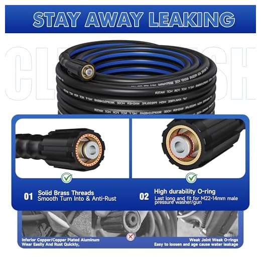 Flexible 50FT Kink Resistant Pressure Washer Hose